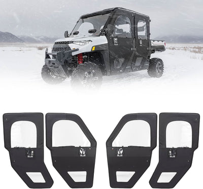 UTV Doors With Steel Frame for Polaris Ranger CREW XP 1000 2019-2026