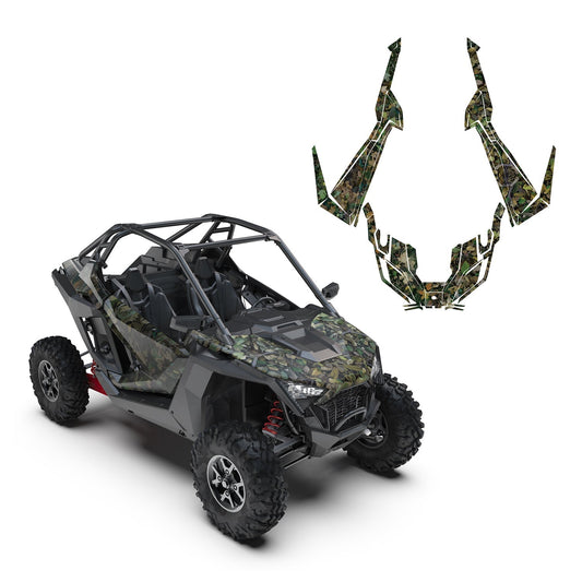 Camouflage Wraps Graphics Kit Compatible With Polaris RZR PRO XP - Kemimoto