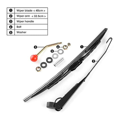 UTV Manual Hand Operated Windshield Wiper - KEMIMOTO