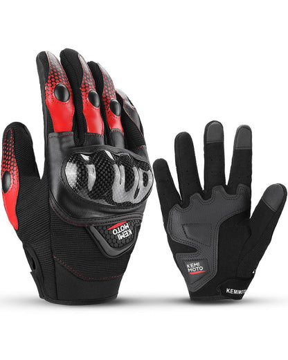 Motorcycle Riding Gloves (for Motorcross Dirt Bike ATV UTV) - KEMIMOTO
