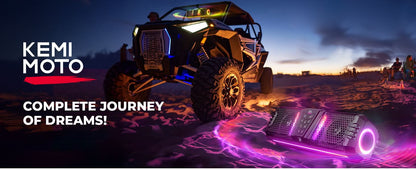 Midnight 40 16" Bluetooth Sound Bar â€?026 Compact RGB UTV Speaker for Golf Cart, ATV, Polaris RZR