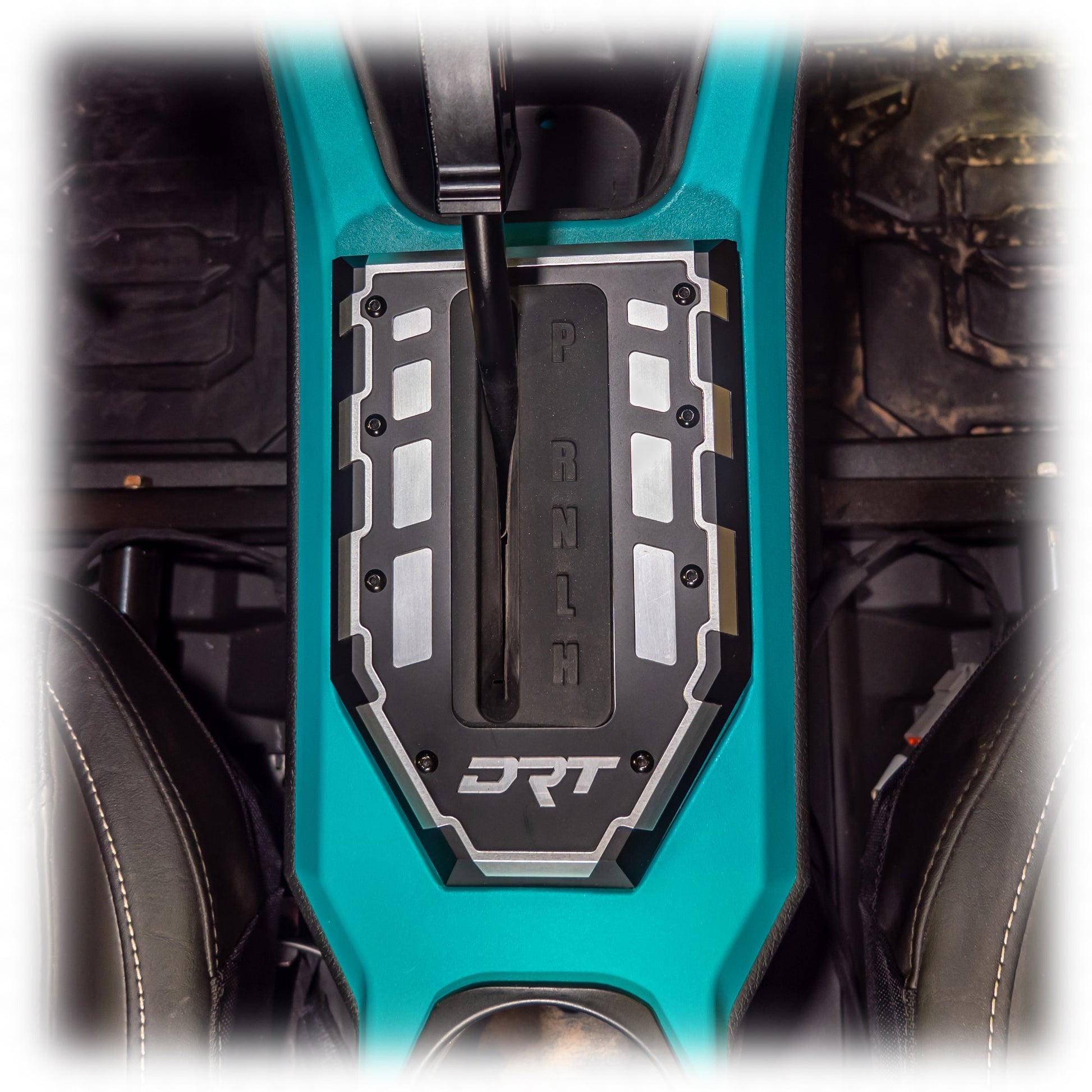 Polaris RZR shifter gate billet aluminum installed