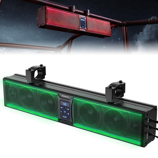 6 Speaker 26'' RGB Universal Sound Bar for Can Am Maverick X3/ RZR w/ 1.75''-2.25'' Roll Bar
