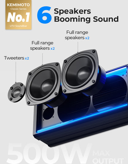 6 Speaker Universal Sound Bar