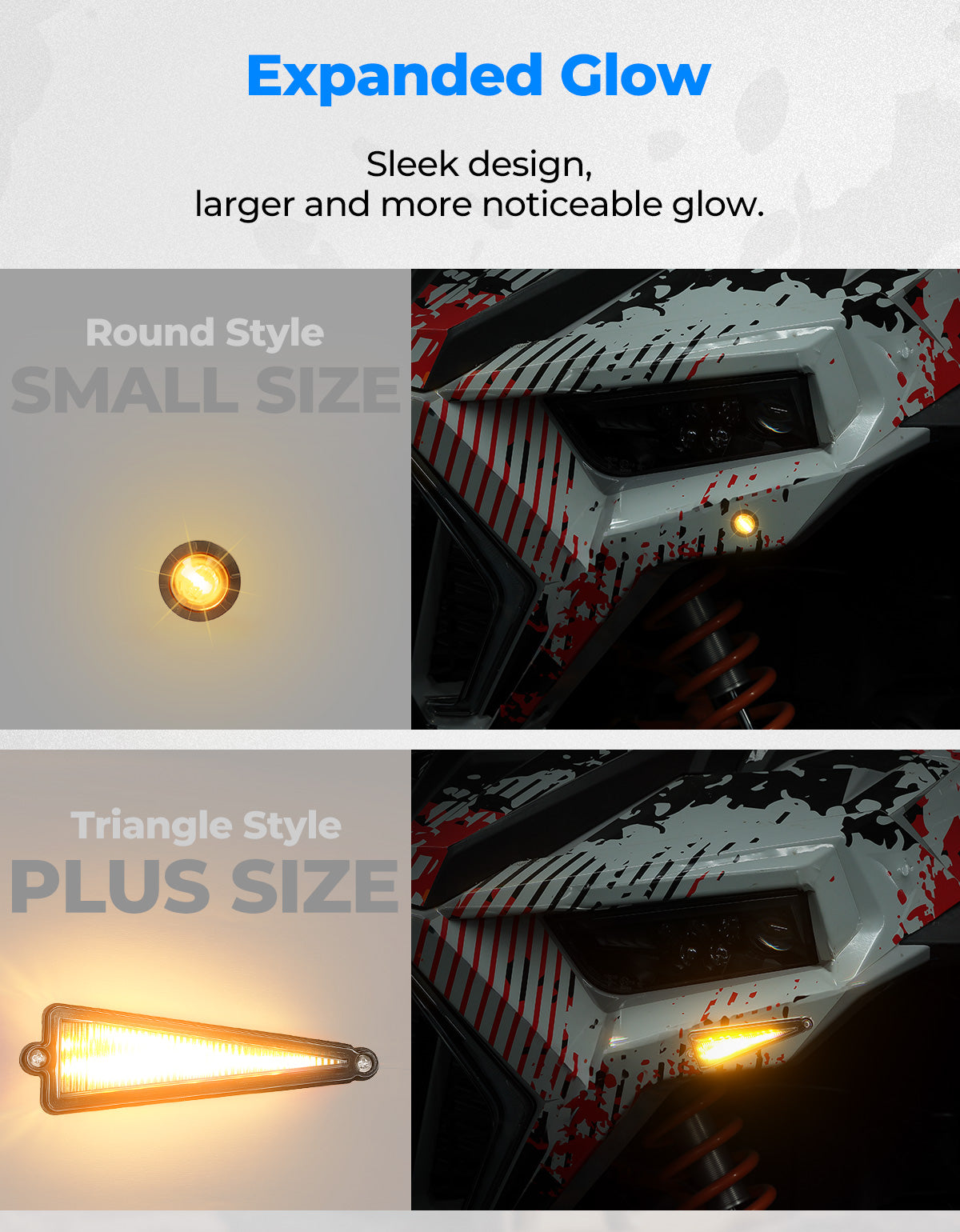UTV Turn Signal Kit with 110D Horn for Polaris|Can-Am|Teryx|CFMOTO - Kemimoto