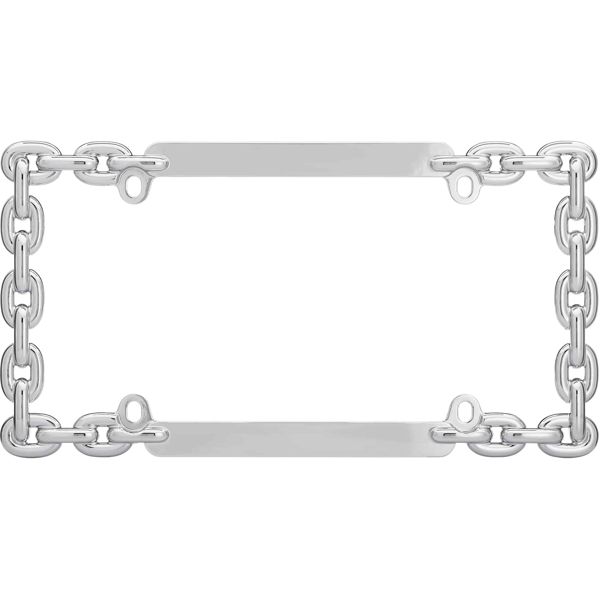Chain License Plate Frame, Chrome