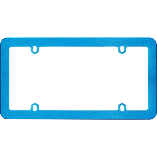Anodized License Plate Frame, Blue