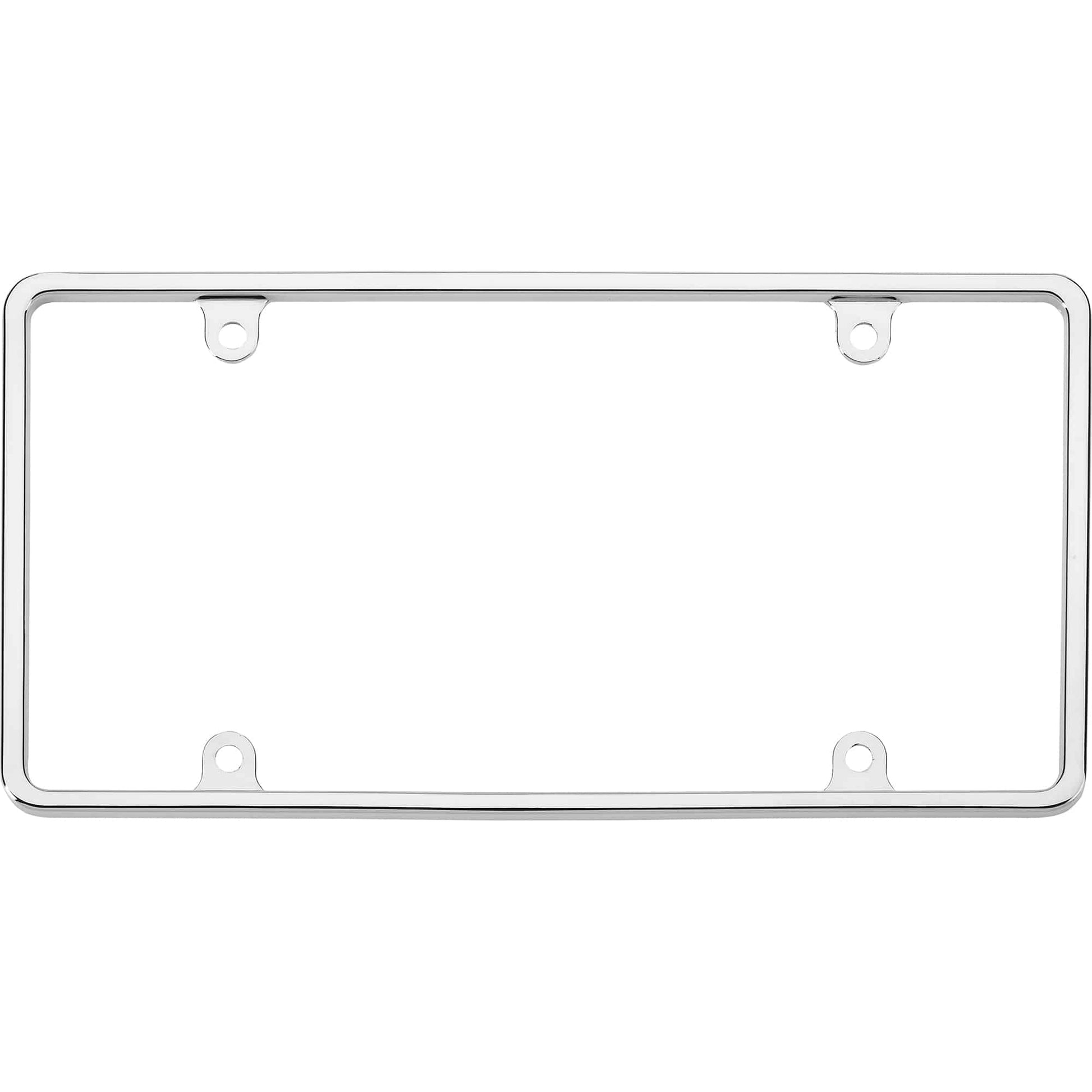 Slim Rim License Plate Frame, Chrome