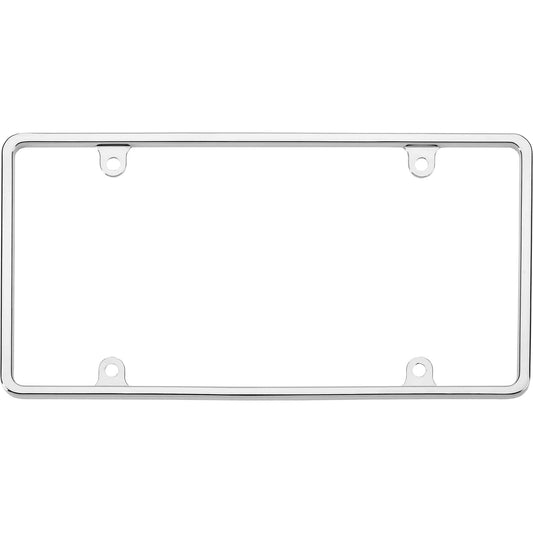 Slim Rim License Plate Frame, Chrome