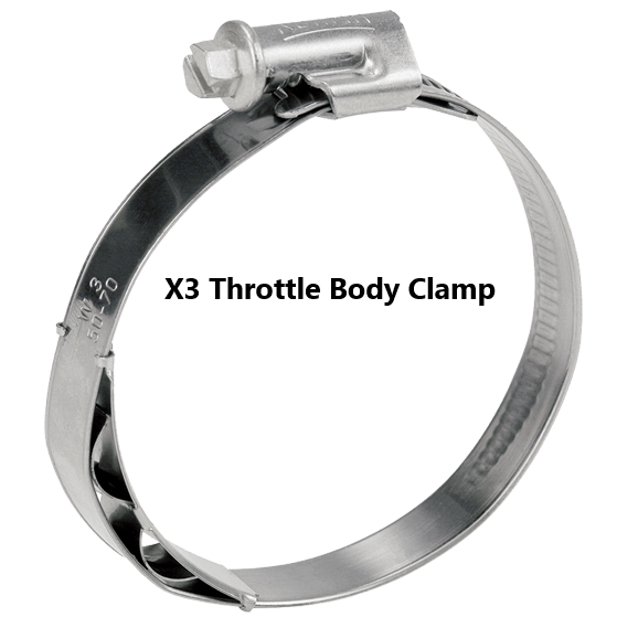 RPM Can-Am Maverick X3 Turbo R & RR Stainless Charge Tube Clamp Set