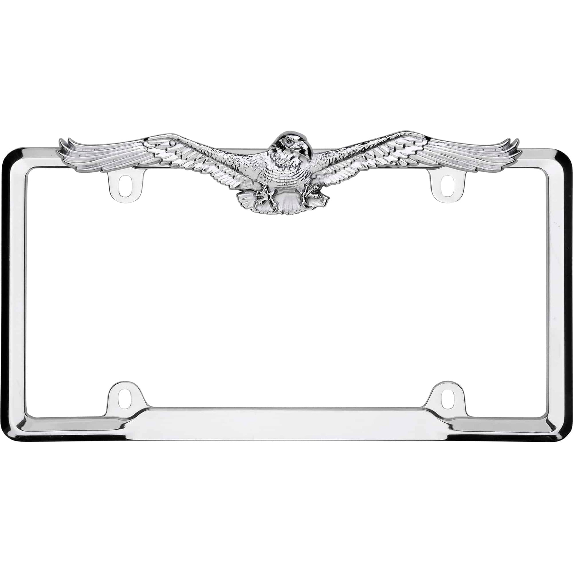 Eagle License Plate Frame, Chrome