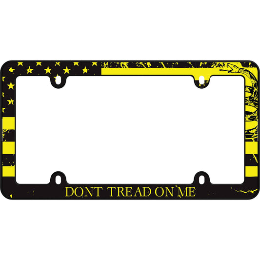 Don’t Tread On Me License Plate Frame, Matte Black