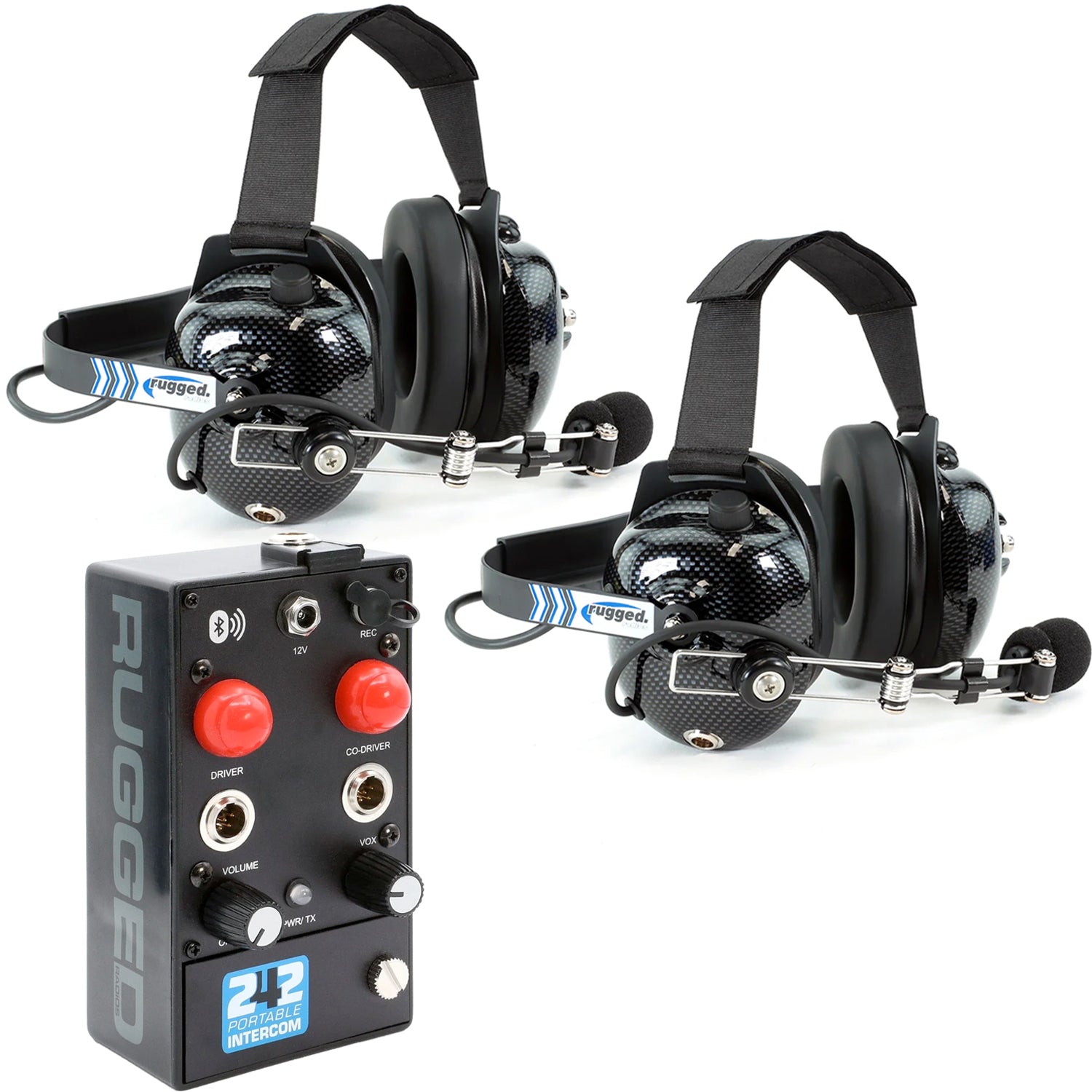 242 Portable Intercom Kit – 2-Person Bluetooth Intercom System - Heads ...