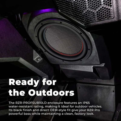 DS18 RZR Pro 20-24 Under Dashboard Subwoofer Enclosure 1 x GEN-X104DCF Included IP65 OEM Fit