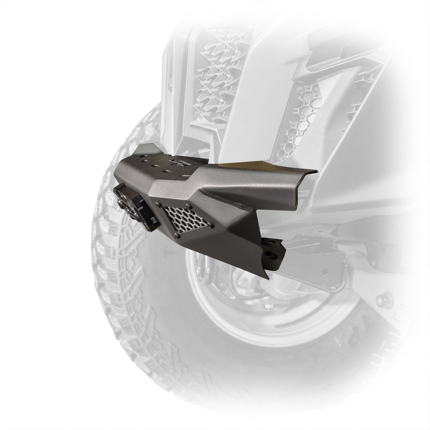 Side view of the 2024+ Maverick R Front Bumper.