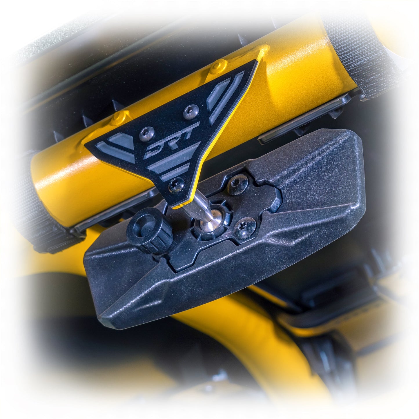 DRT Can-Am Maverick X3 / R Center Mirror Tab Cover Plate for OEM Cage Installed