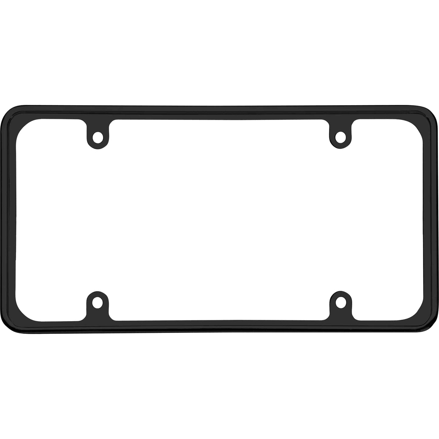 Perimeter License Plate Frame, Black