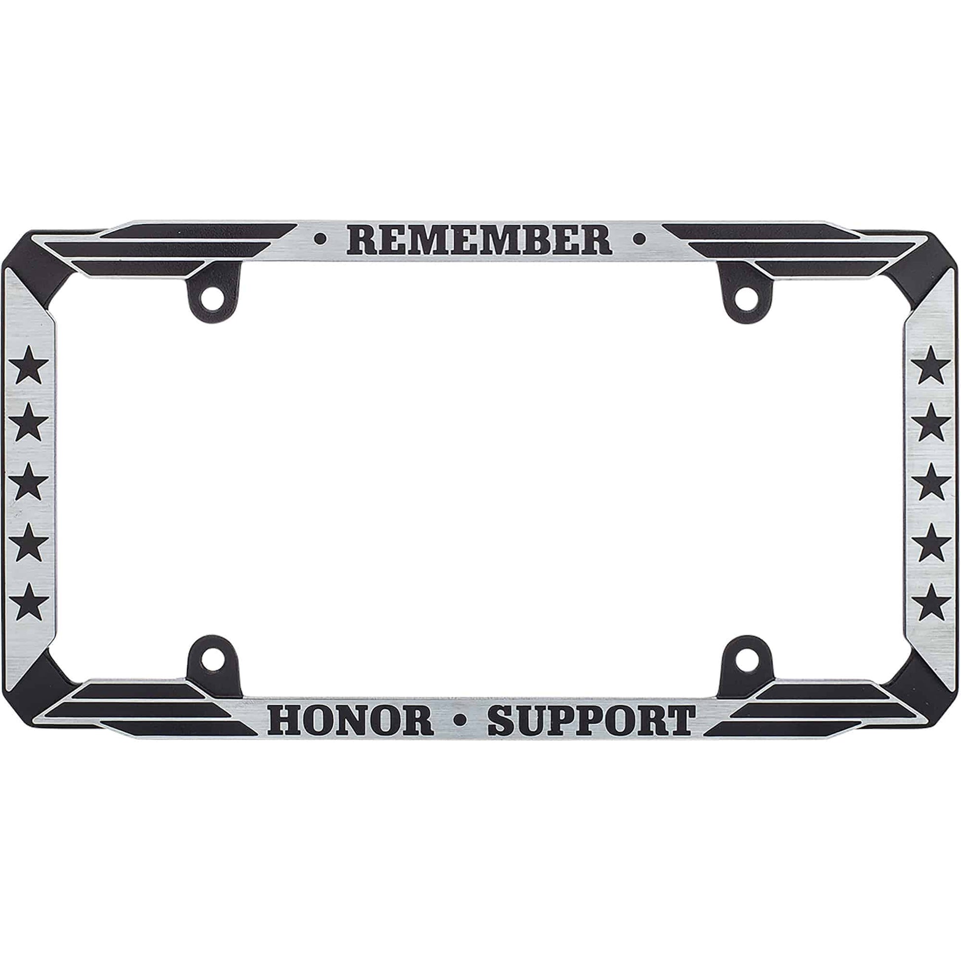 Military Appreciation License Plate Frame, Black