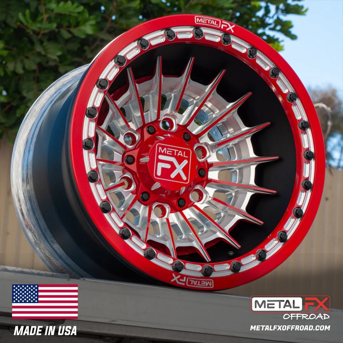 Metal FX Offroad Mobster 6R Forged 3-Piece Beadlock UTV Wheel