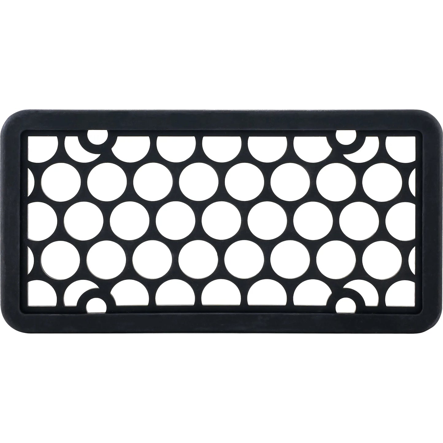 Silicone License Plate Frame, Black