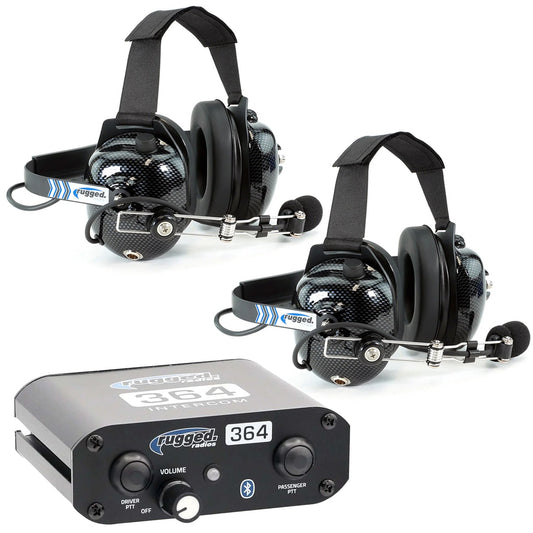 364 Intercom Kit – 2-Person Bluetooth Intercom System - Headsets
