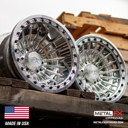 Metal FX Offroad Mobster 6R Forged 3-Piece Beadlock UTV Wheel