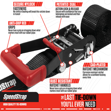 UTV Tie-Down Kit - Black