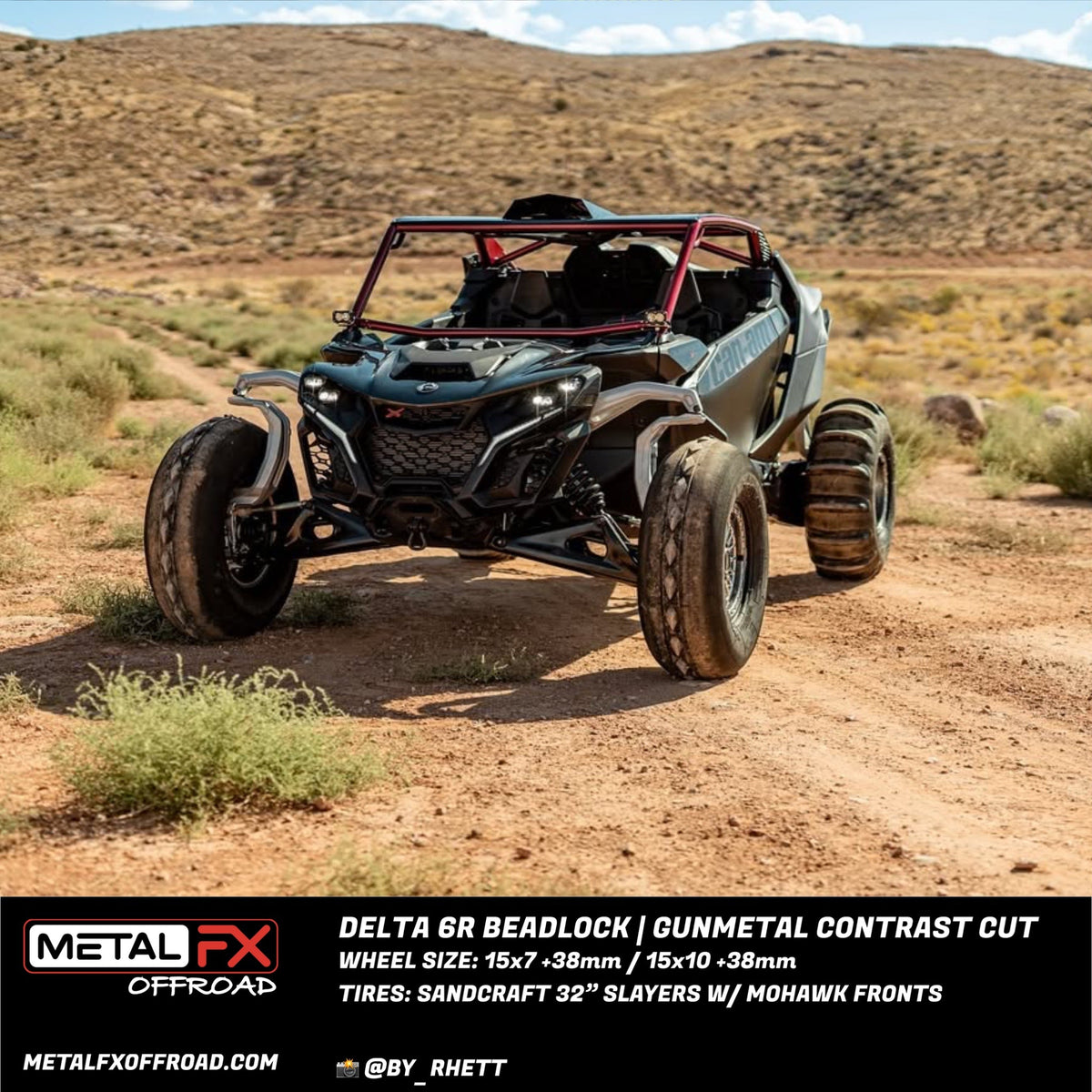 Metal FX Offroad Delta 6R Beadlock UTV wheel