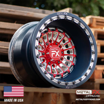 Metal FX Offroad Delta 6R Forged 3-Piece Beadlock UTV Wheel