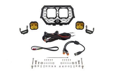 Diode Dynamics 14-18 Polaris RZR XP Stage Series LED Grille Kit - Sport Yellow Combo