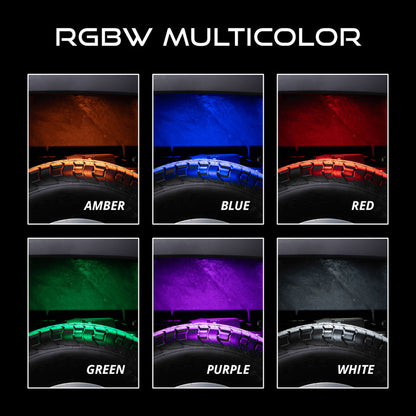 Diode Dynamics Stage Series SXS Rock Light Installer Kit - RGBW M8 w/Controller (4-pack)