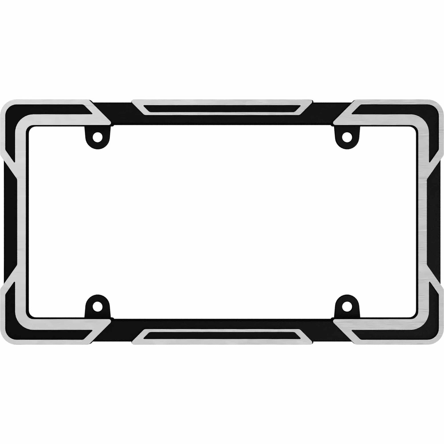 Machined License Plate Frame, Black