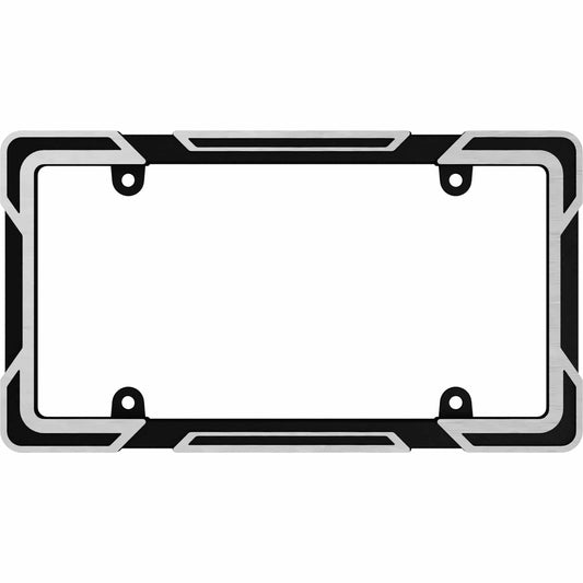 Machined License Plate Frame, Black