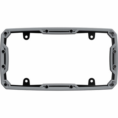 Beadlock License Plate Frame, Matte Gray/Black