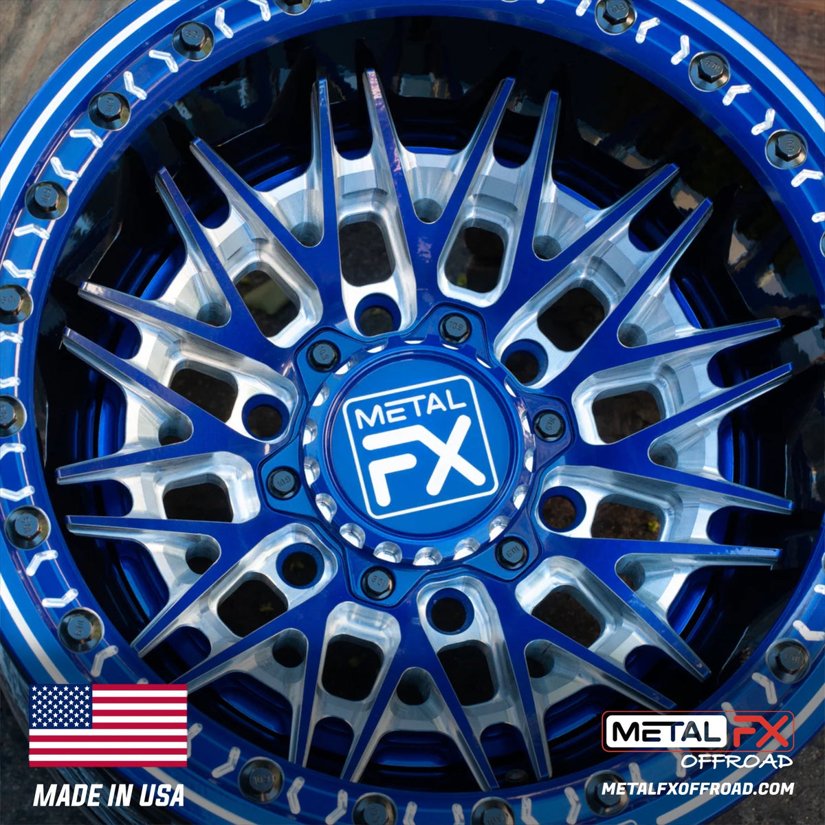 Metal FX Offroad Fang 6R Forged 3-Piece Beadlock UTV Wheel