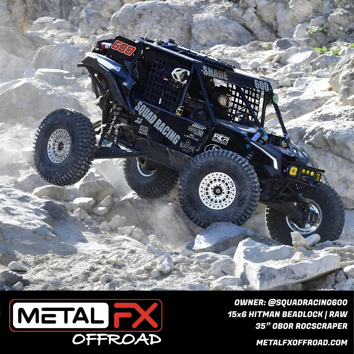 Metal FX Offroad Hitman Beadlock UTV wheel