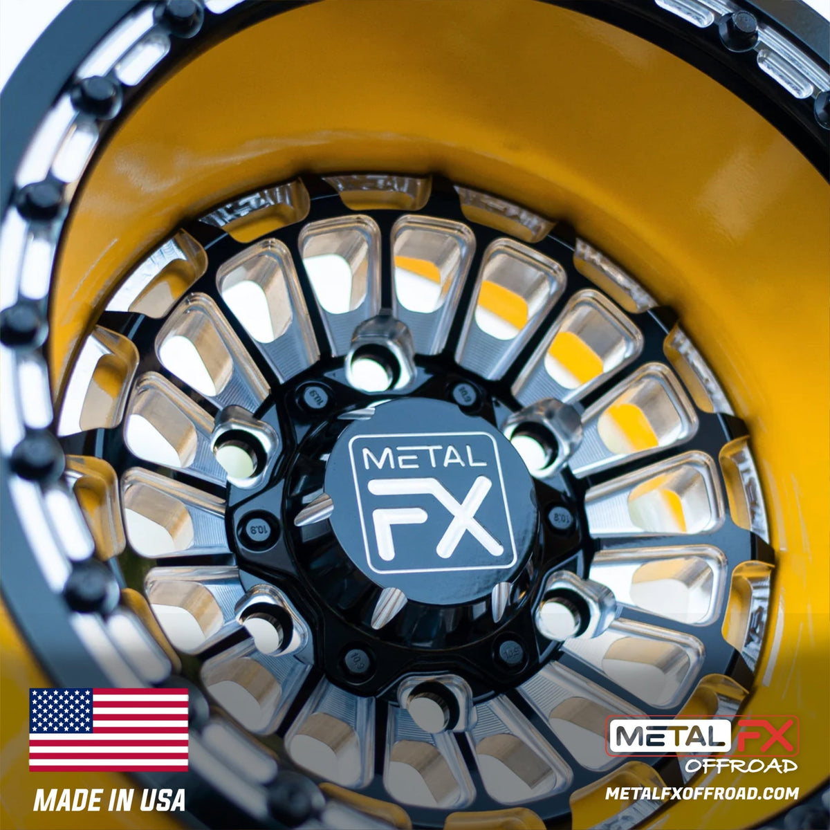 Metal FX Offroad Delta 6R Forged 3-Piece Beadlock UTV Wheel