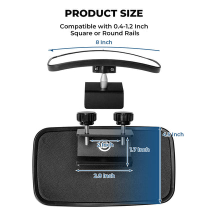 Upgrade Marine Boat Rear View Mirror with 300Â°Curved Surface - Kemimoto