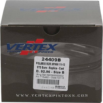Vertex Piston Kit Cast 92.95/STD 10.6:1 Polaris