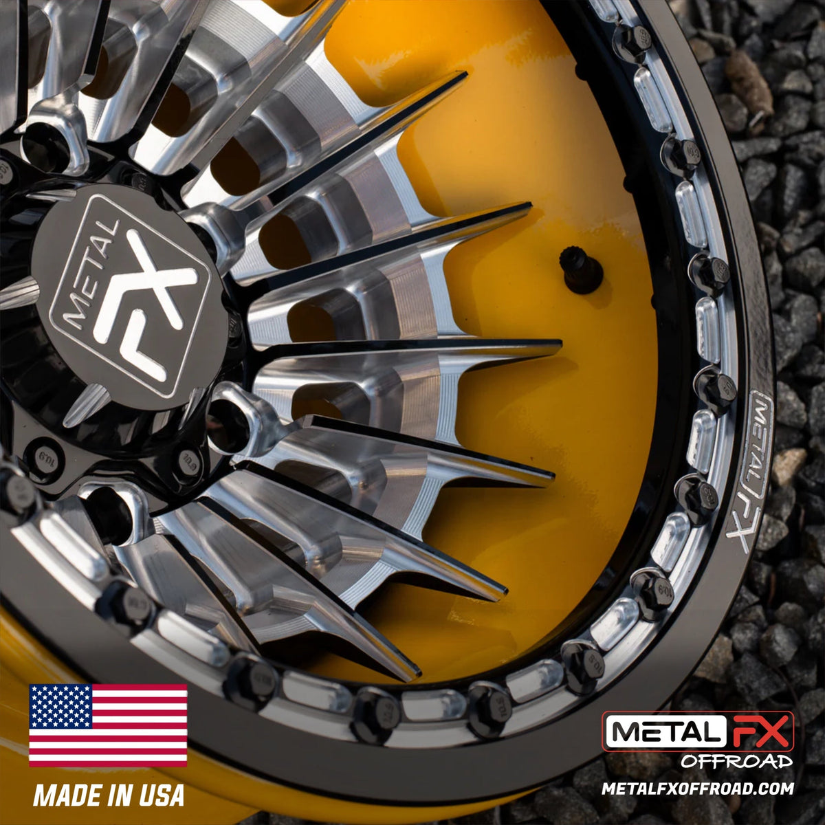 Metal FX Offroad Mobster 6R Forged 3-Piece Beadlock UTV Wheel
