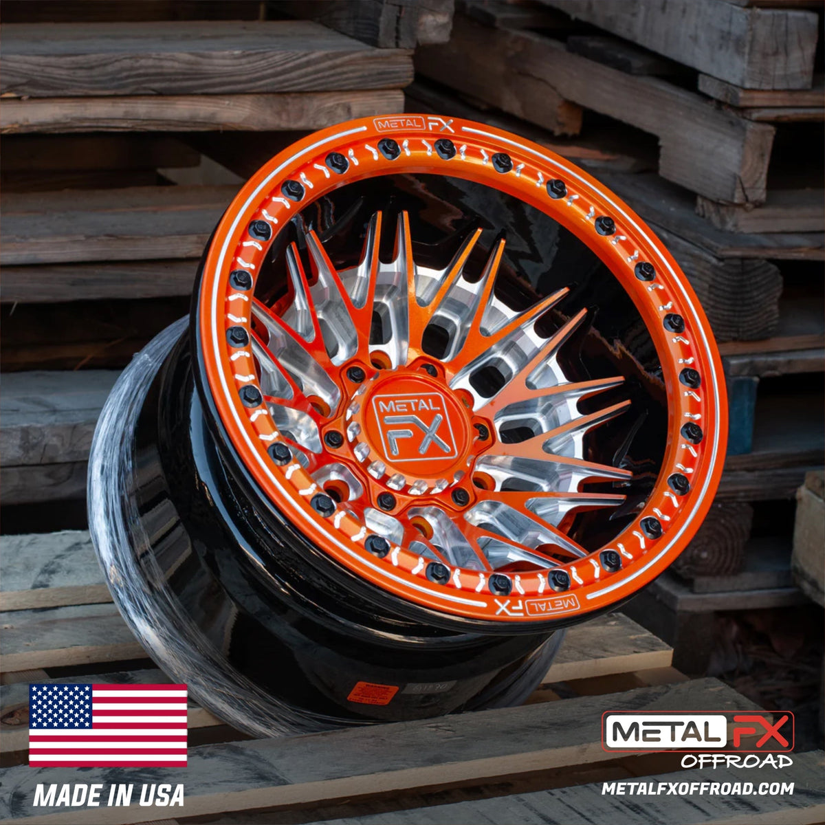 Metal FX Offroad Fang 6R Forged 3-Piece Beadlock UTV Wheel