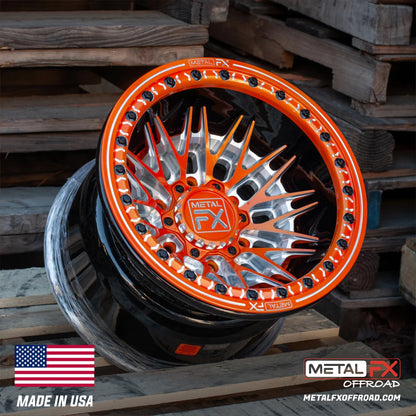 Metal FX Offroad Fang 6R Forged 3-Piece Beadlock UTV Wheel
