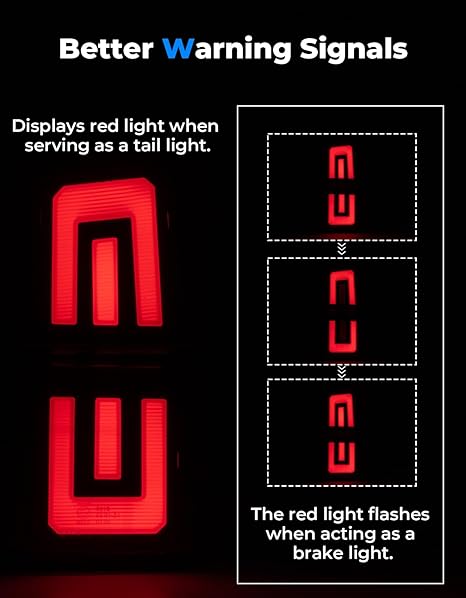 Upgraded Tail Lights for Polaris Ranger 1000 XP/Crew 2018-2024