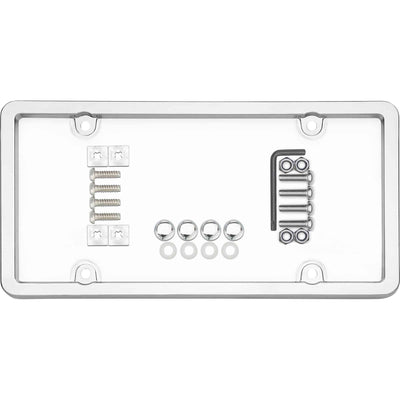 Ultimate Tuf Combo Frame with Shield, Chrome/Clear
