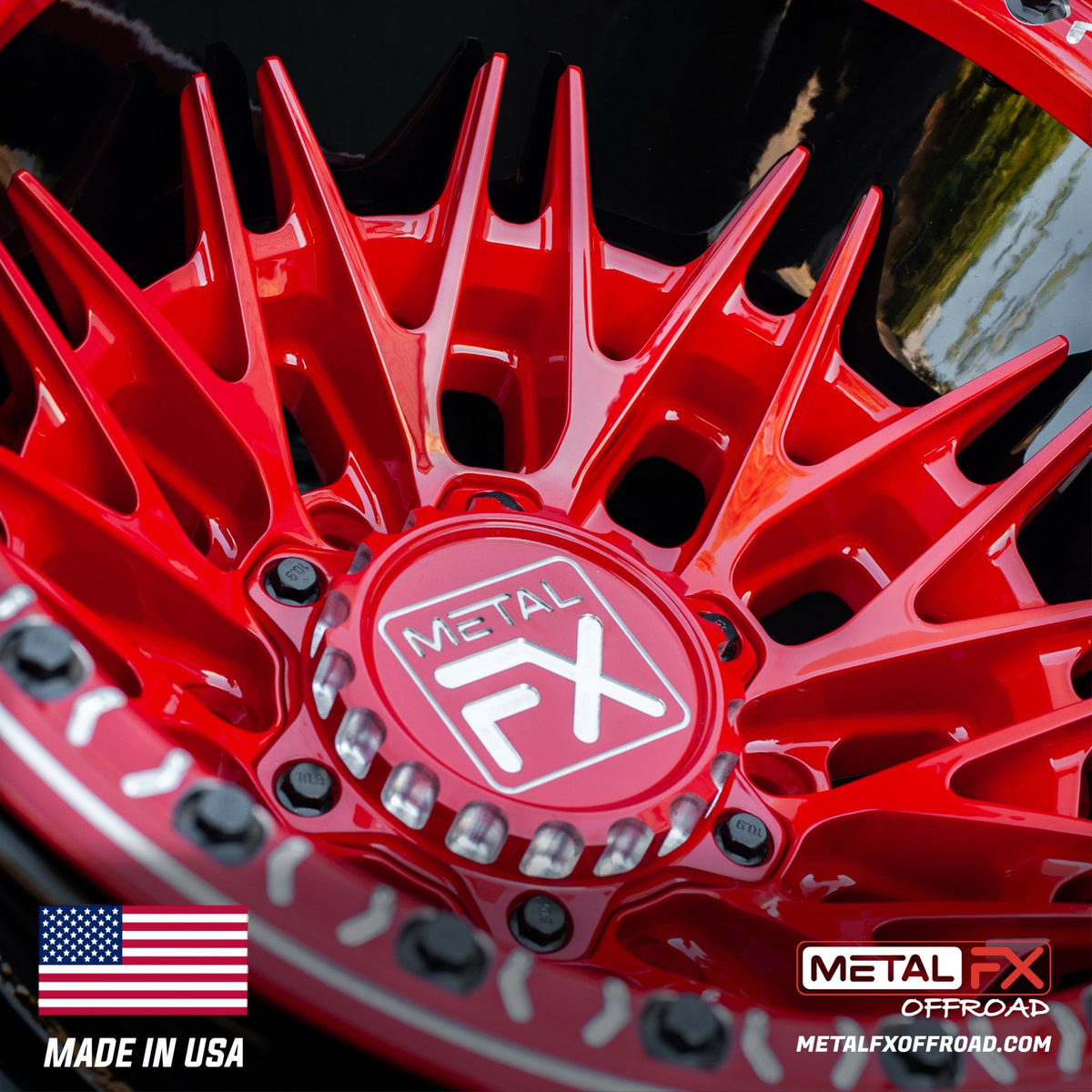 Metal FX Offroad Fang 6R Forged 3-Piece Beadlock UTV Wheel