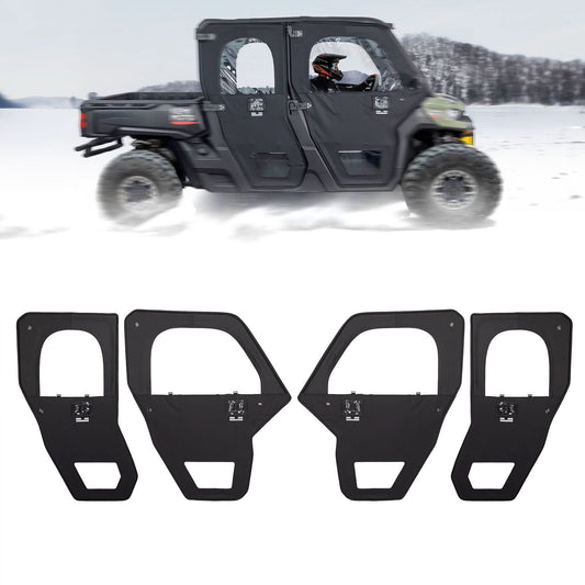 UTV Framed Doors for Can-Am Defender Max HD 7/8/9/10 â€?Full Enclosure Kit, 2022â€?024 - Kemimoto