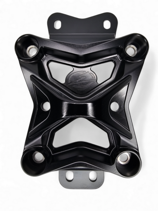 Elektric Offroad 2022+ Can Am X3 Maverick 10 Bolt Radius Rod Plate With Pull Hook (Black)