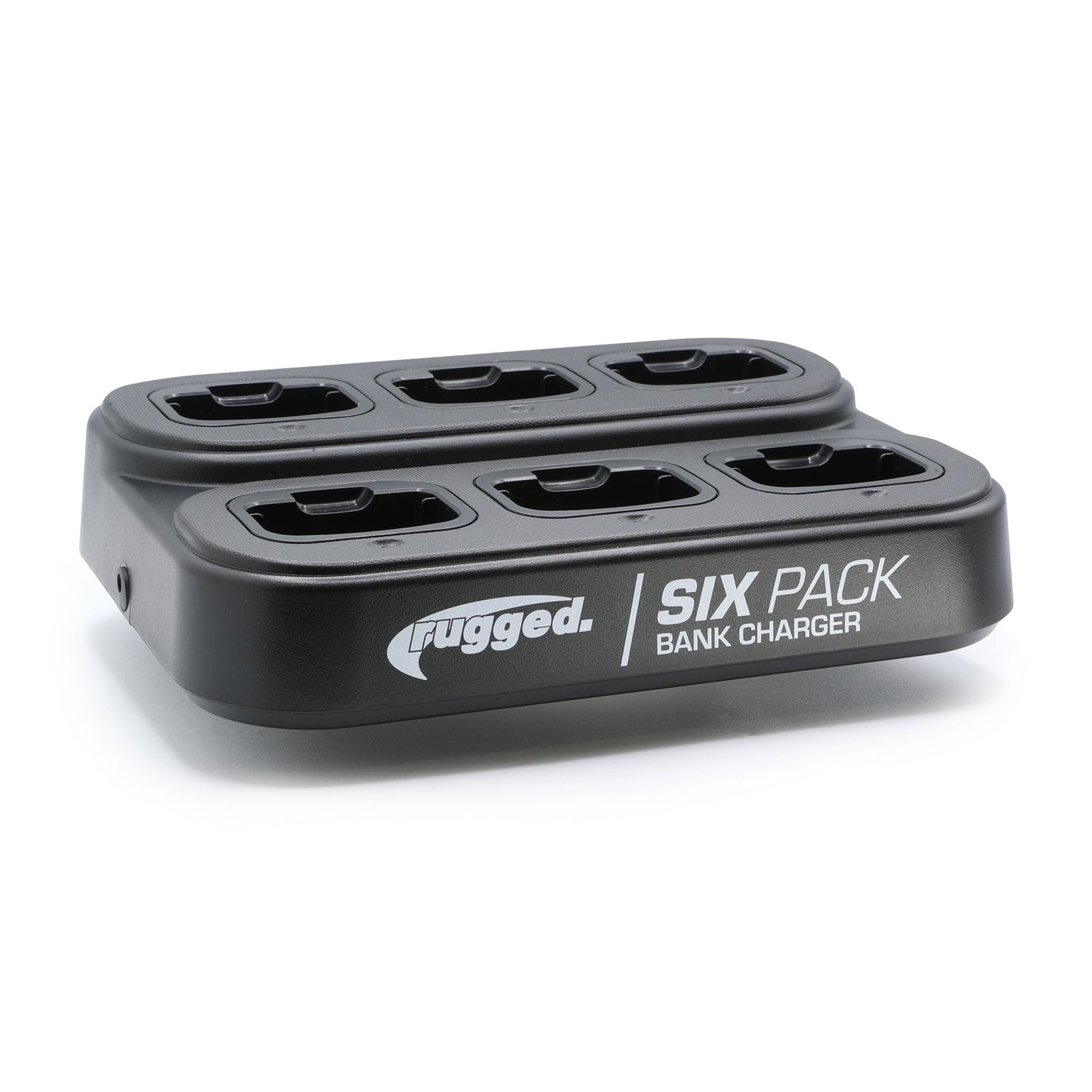 6 Pack - Rugged GMR2 PLUS - GMRS and FRS Two Way Handheld Radios with Bank Charger - Safety Yellow