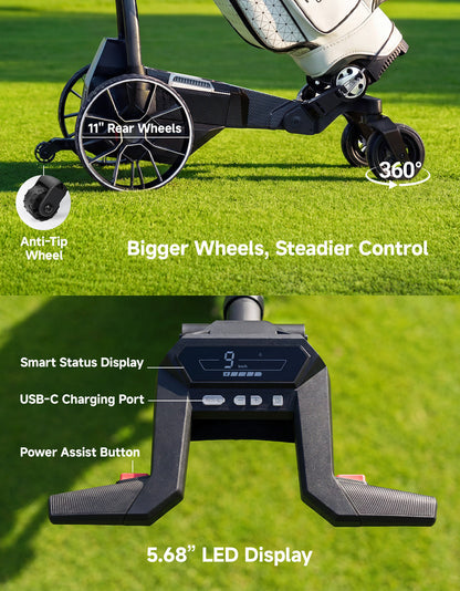 Kemimoto electric golf caddy with remote