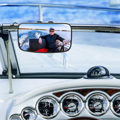 Upgrade Marine Boat Rear View Mirror with 300Â°Curved Surface - Kemimoto